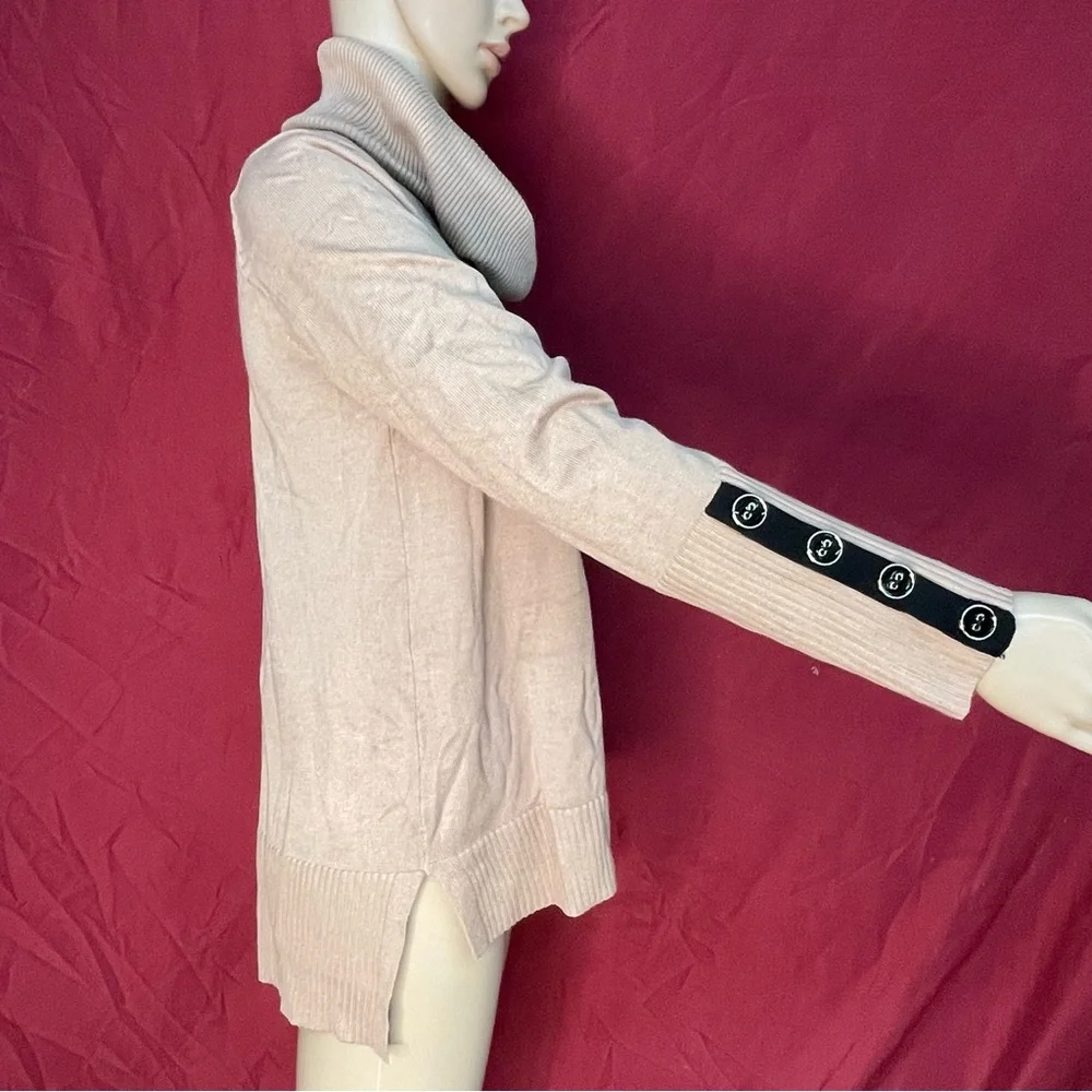 Melissa Paige Beige Cowl Neck Sweater Women’s Large